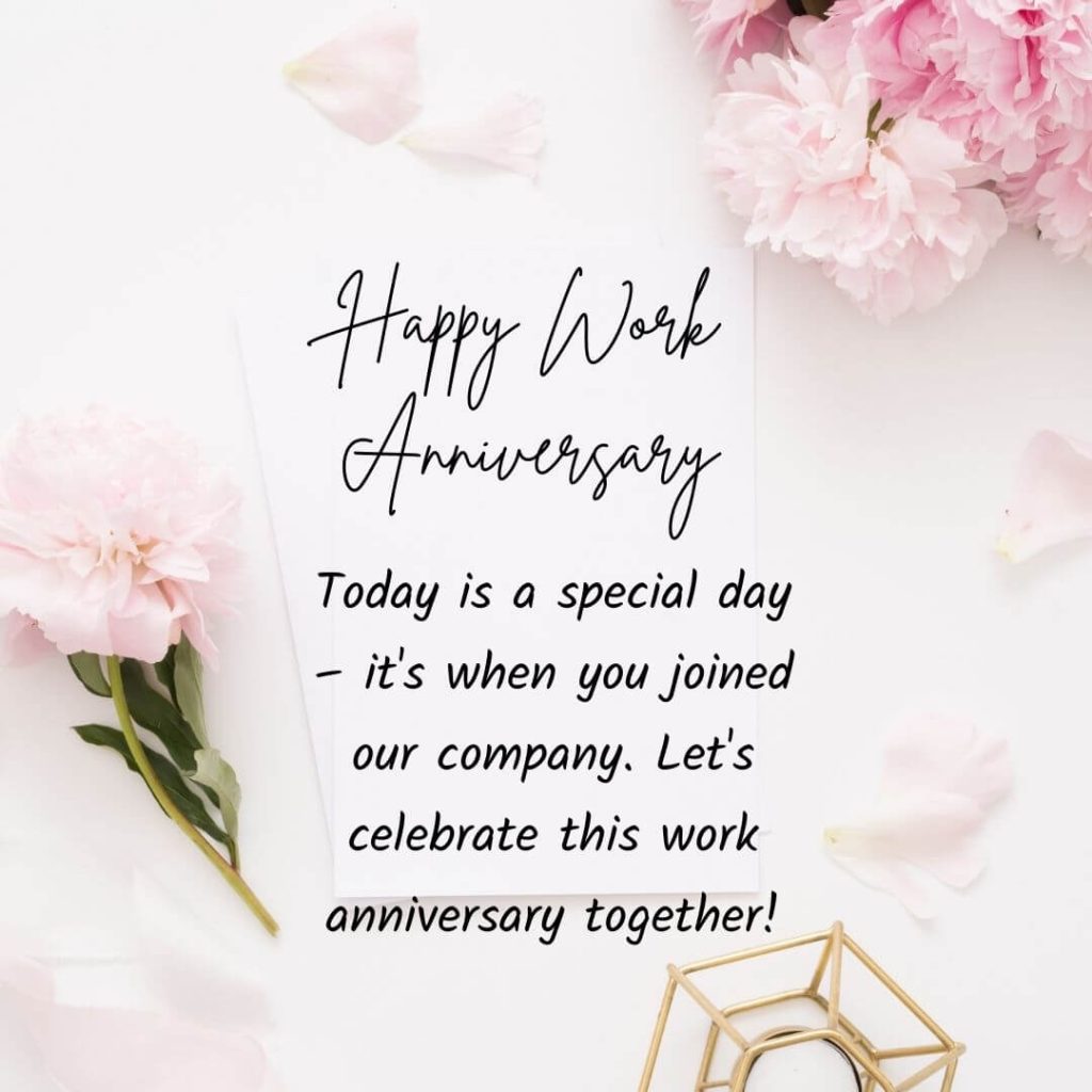 81 Work Anniversary Wishes Quotes Messages Card And Status The