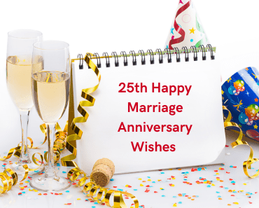 25th Wedding Anniversary Messages