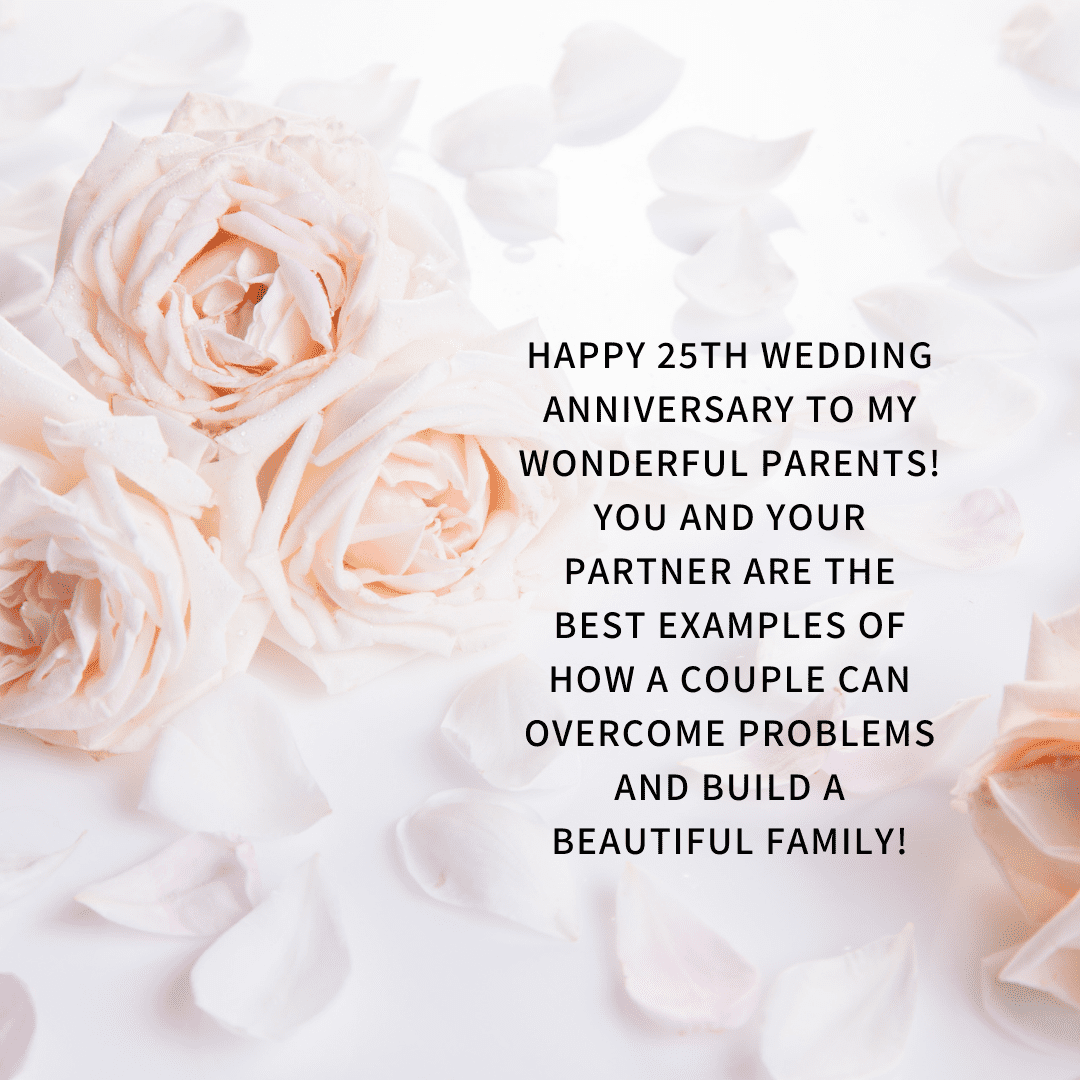 25th wedding anniversary wishes for 