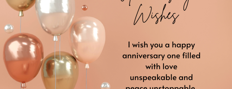 Ballon anniversary wishes for grandparents