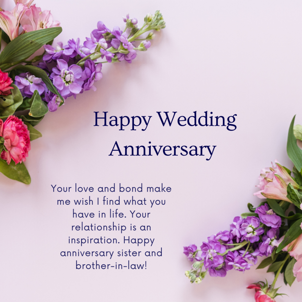 70+ Anniversary Wishes For Sister And Brother In Law : Messages, Quotes