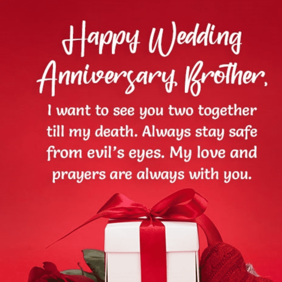Marriage anniversary gift wishes for brother and sister in law 