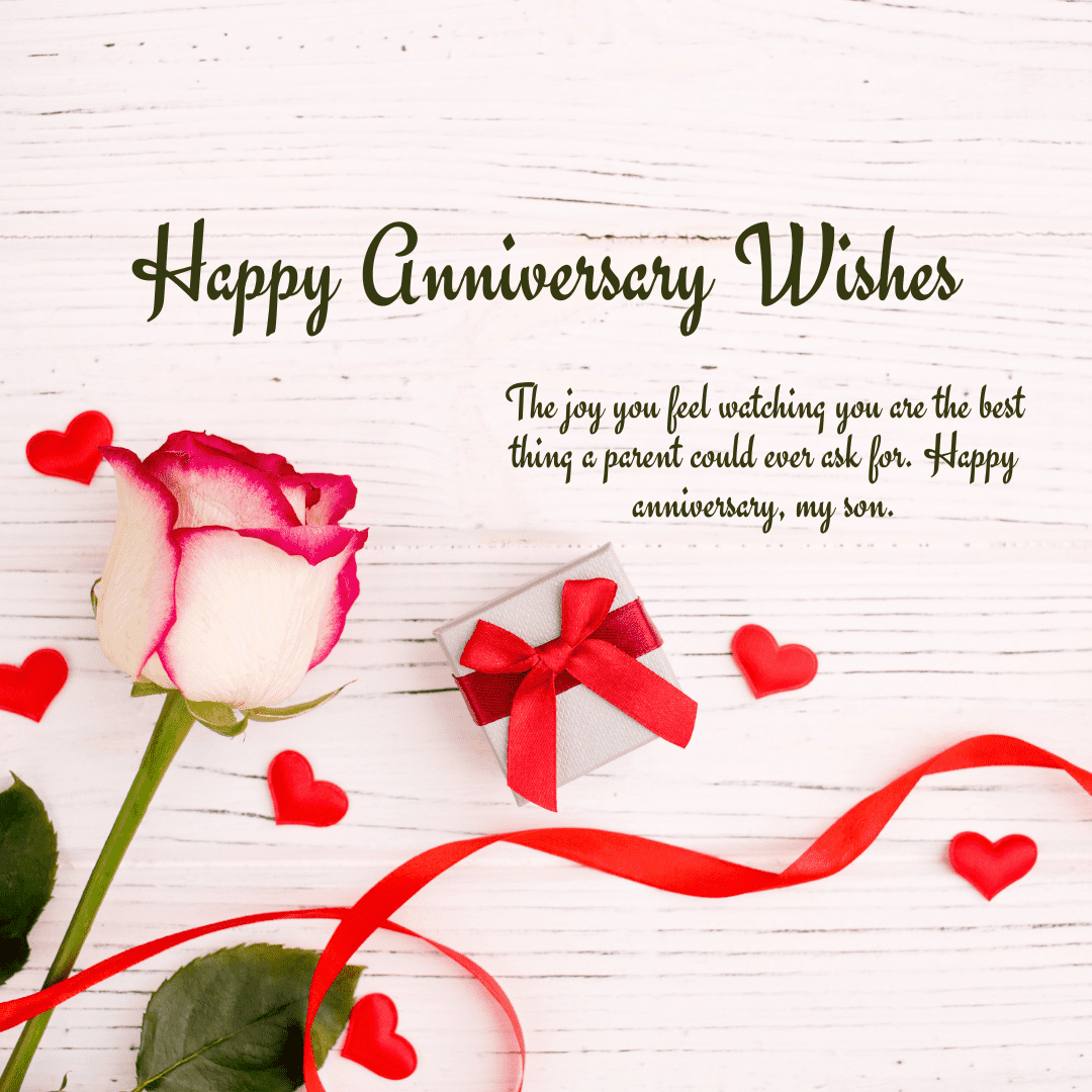 Romantic wedding anniversary wishes for beta and bahu 