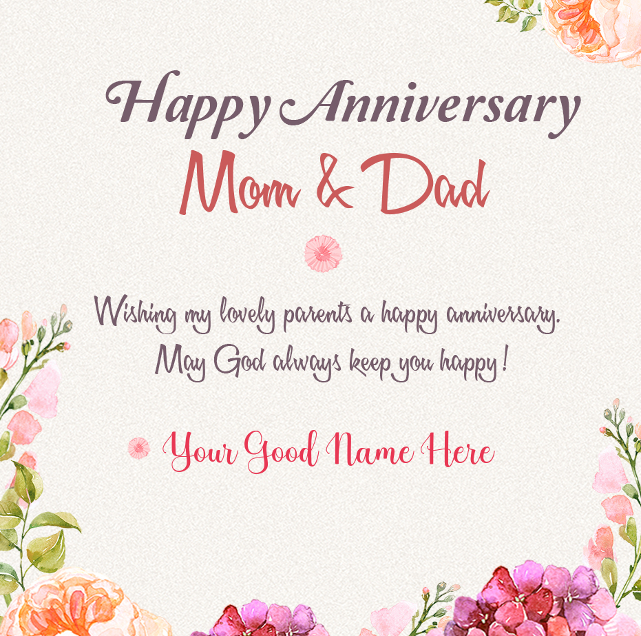 25th Anniversary wishes for mom dad 