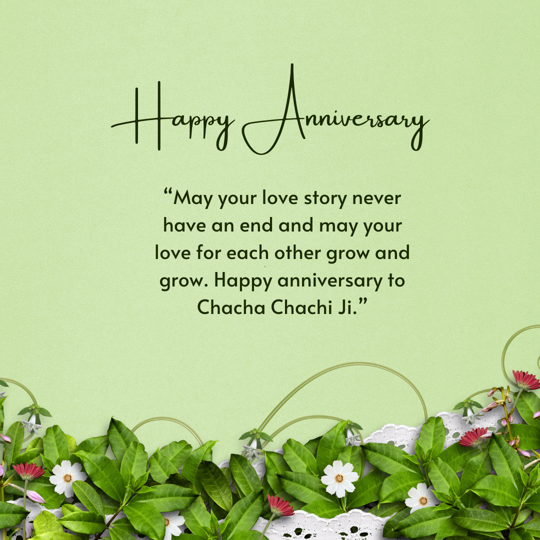Anniversary Messages Chacha Chachi 