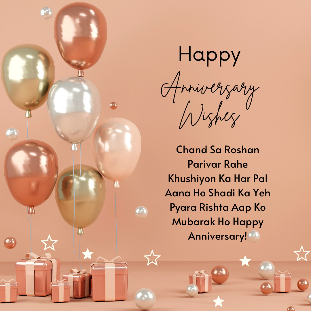 Ballon Wedding Anniversary Wishes In Urdu 