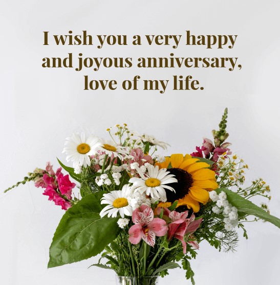 Floral Anniversary Wishes FOr Wife in Hindi 