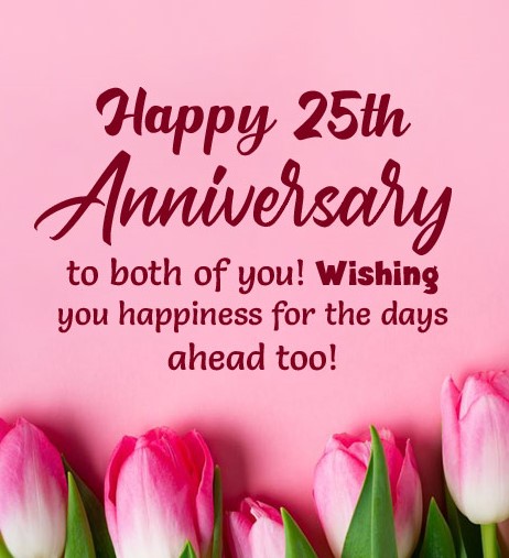 Floral Wedding Anniversary messages chacha chachi 