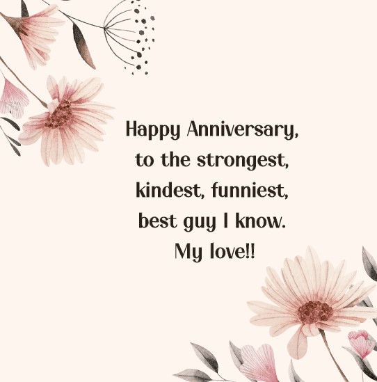 Floral wedding anniversary messages 