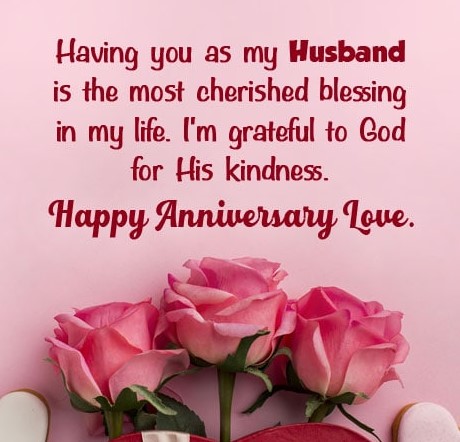 Flower Marriage Anniversary Wishes And Blessings 