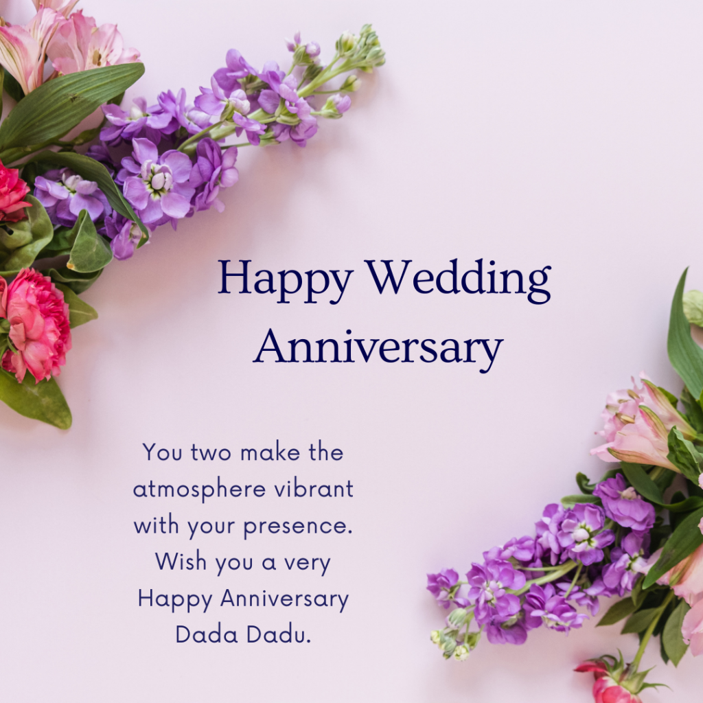 Flower Wedding Anniversary Quotes For Dadi And Dadu 