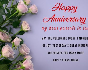 Flower Wedding Anniversary Quotes For Parents in law