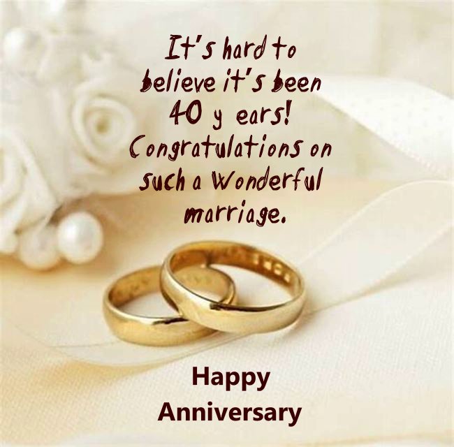 Happy Ruby Anniversary Wishes for couples 