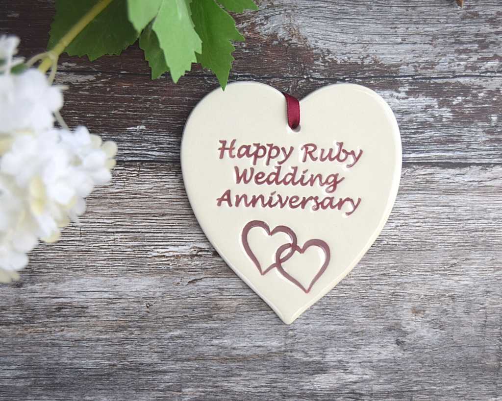 Happy Ruby wedding anniversary wishes 