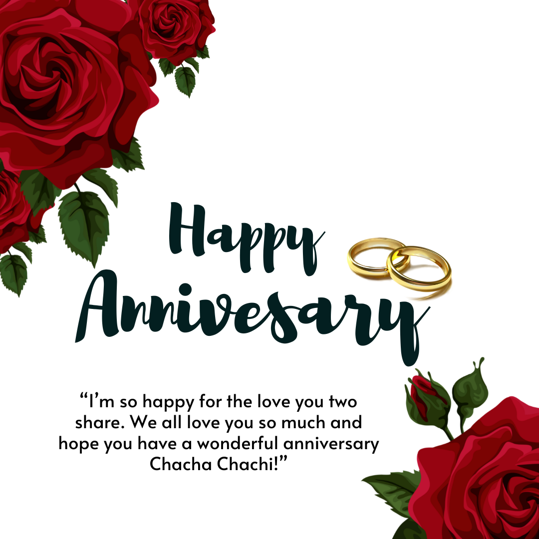 Heartfelt marriage aniversary wishes chacha chachi 