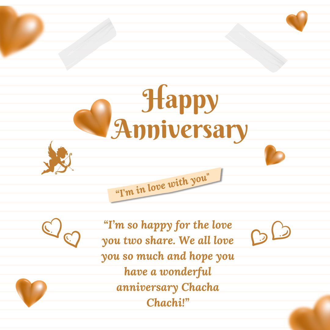 80+ Anniversary Wishes Chacha Chachi : Messages, Quotes, Status ...