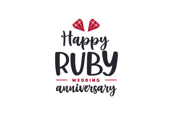 Ruby marriage anniversary wishes for couples 