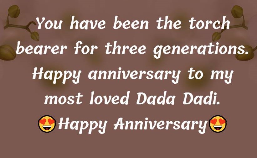 Sweet Anniversary Wishes for grandparents 
