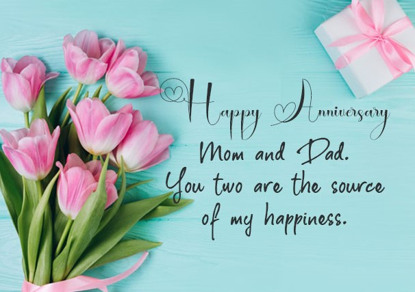 Sweet and cute anniversary greetings for parents 