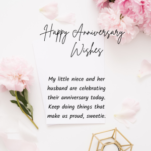 70+ Anniversary Wishes For Niece : Messages, Quotes, Card, Status And ...