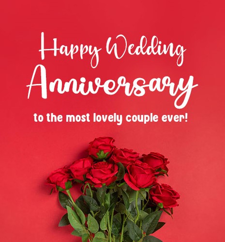 Happy Anniversary Card And Wishes For Newly Married Couple 