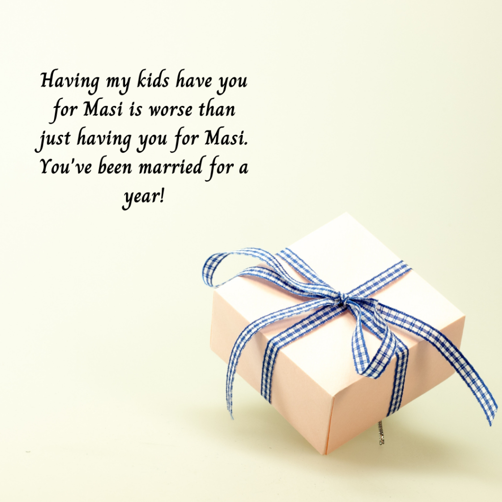 Wedding Anniversary Gift Card For Masi 