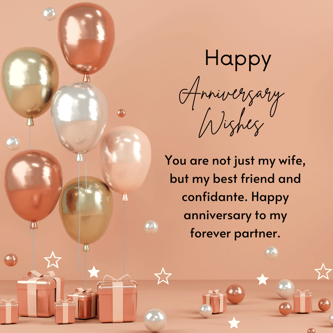 Anniversary Ballon Wishes To Wife