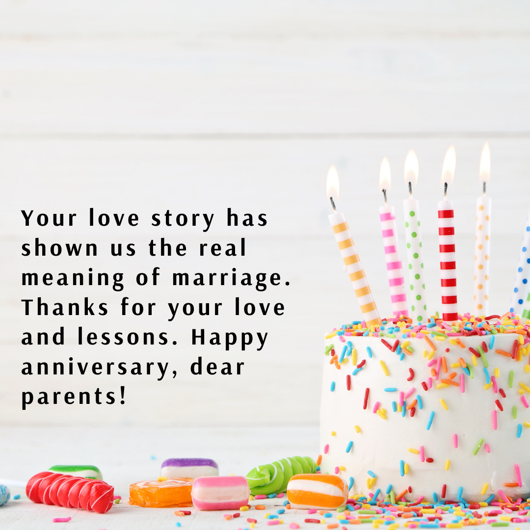 Anniversary Cake Quotes Mom Dad