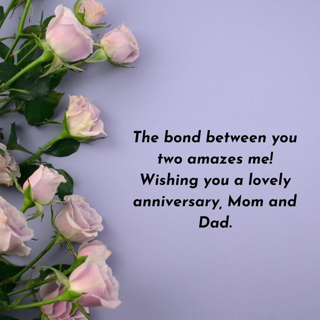 Anniversary Flower Card For Mom Dad