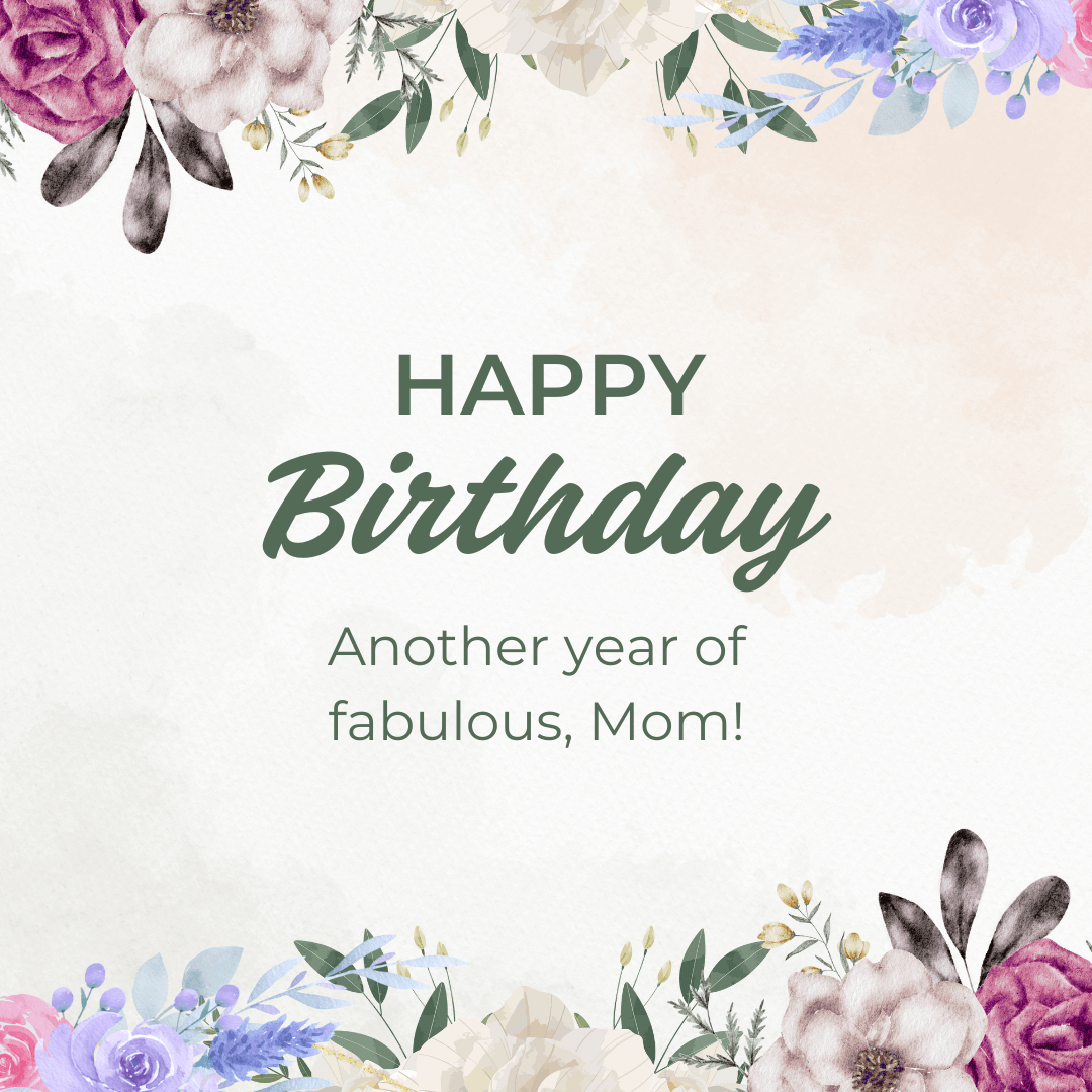 Short Happy Birthday Messages for Mom