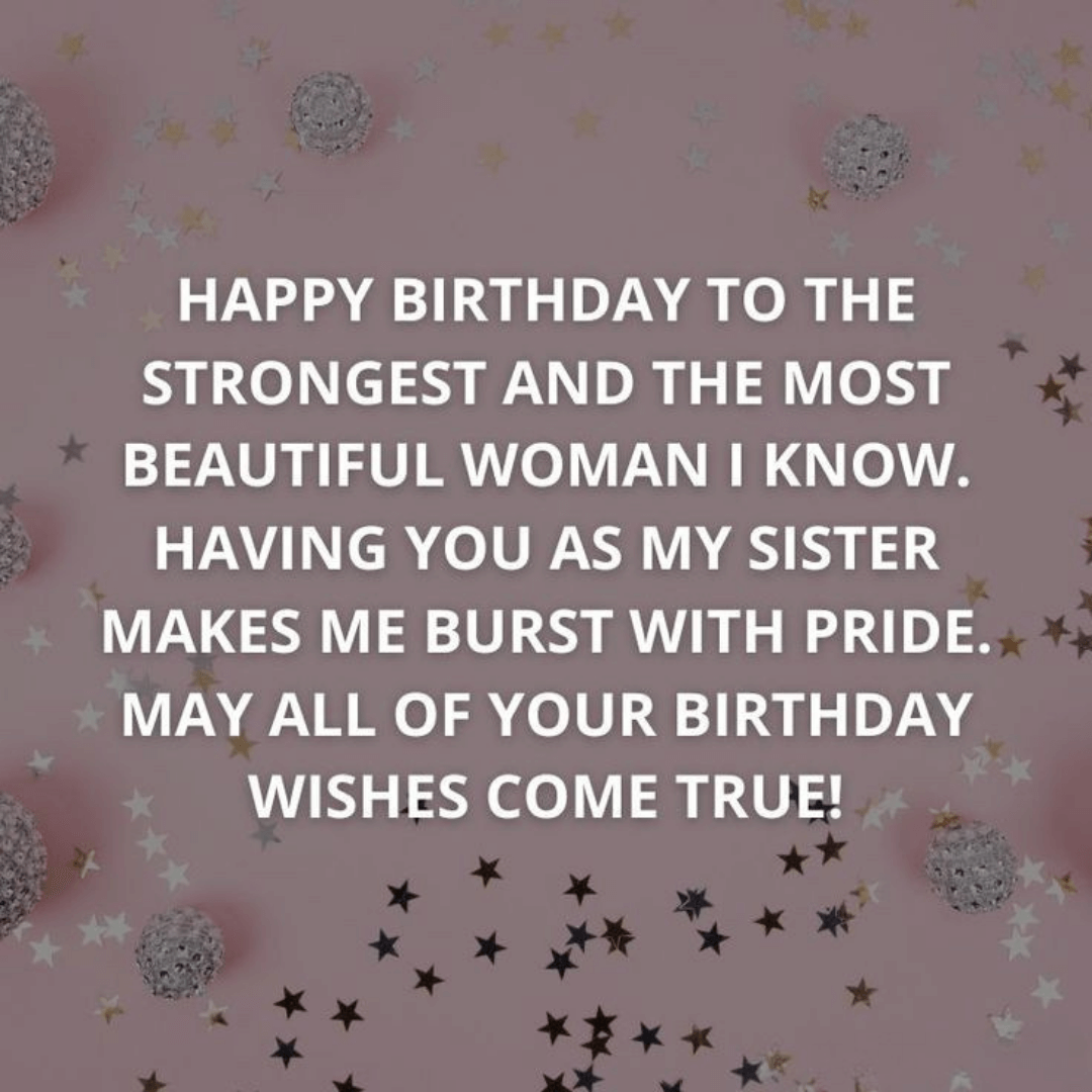 Sweet and Loving Birthday Wishes for Elder Sister