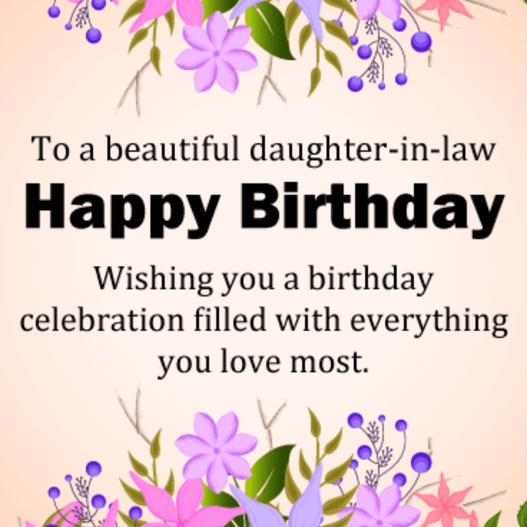 SweetAnd Short Birthday Wishes for Your Daughter-in-Law.img