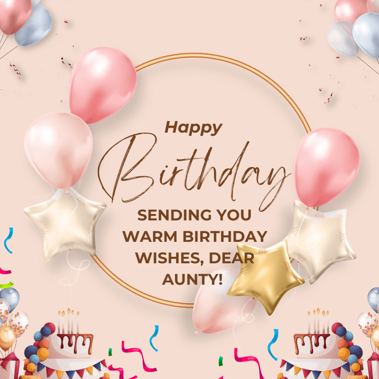 Funny Birthday Wishes for Aunty