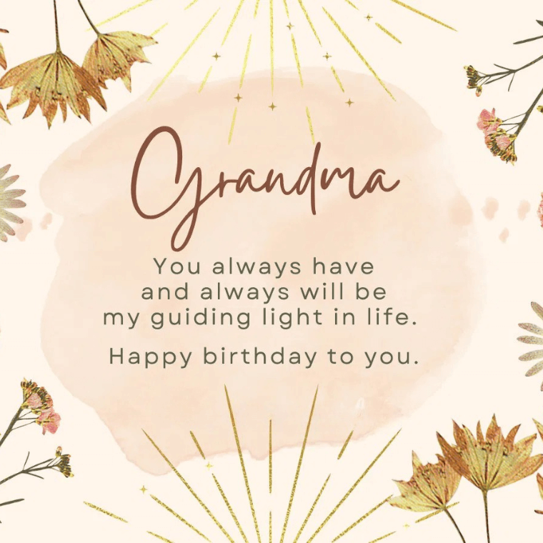 Happy Birthday Quotes for Grandmother