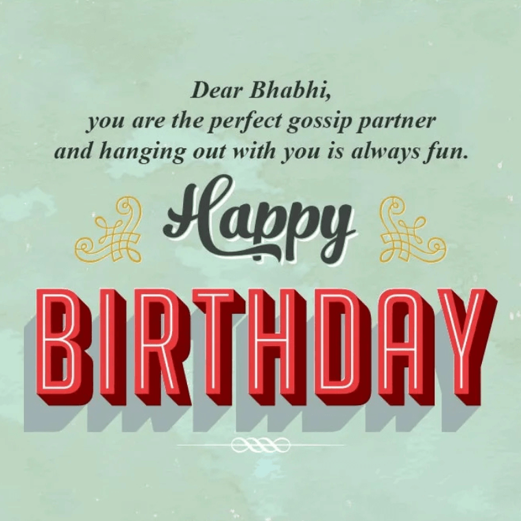 Happy Birthday Wishes And Status for Bhabhi