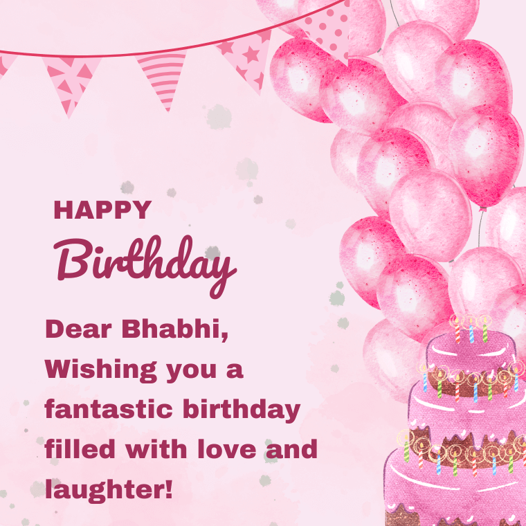 Happy Birthday Wishes for Bhabhi