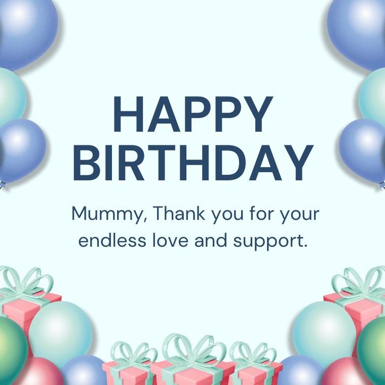 Sweet Birthday Wishes for Mummy